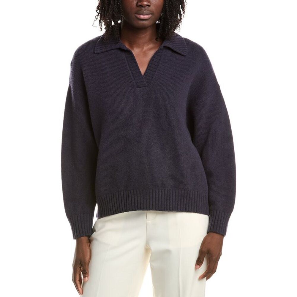 Max Mara Womens Weekend  Agre Wool Sweater, Navy